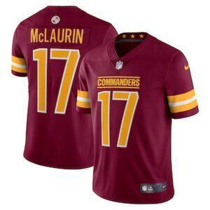 17 Terry McLaurin Burgundy Stitched Jersey